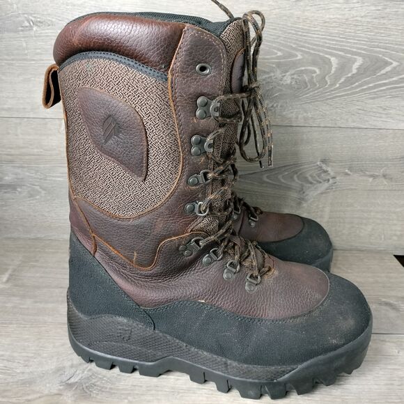 LaCrosse Boots Mens 11 Brown Leather Ice Snow King Winter Insulated Thinsulate - Picture 8 of 15